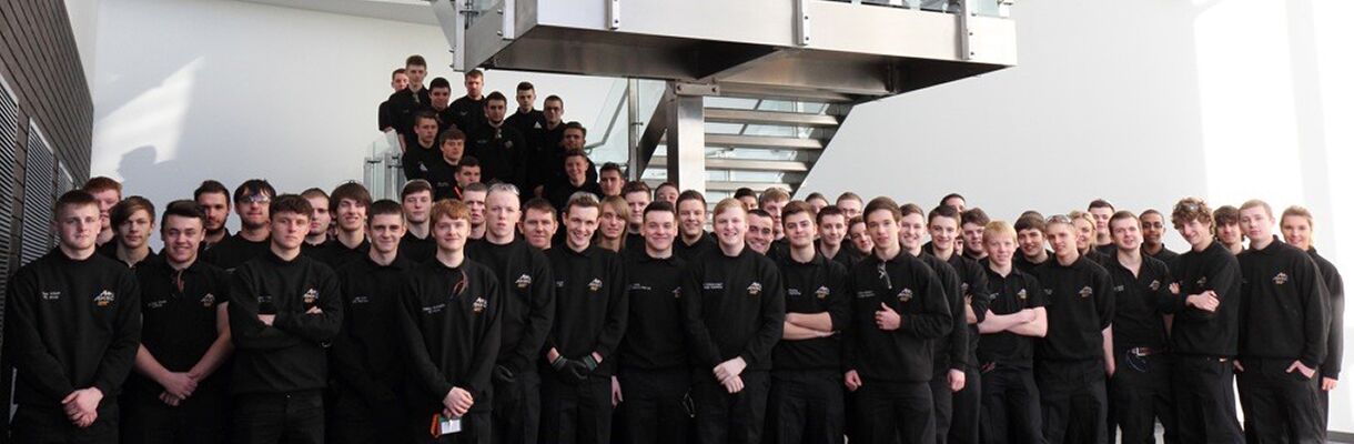 AMRC apprentices at advanced manufacturing college