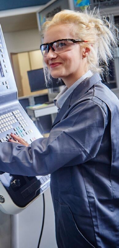 Female engineer at MTC