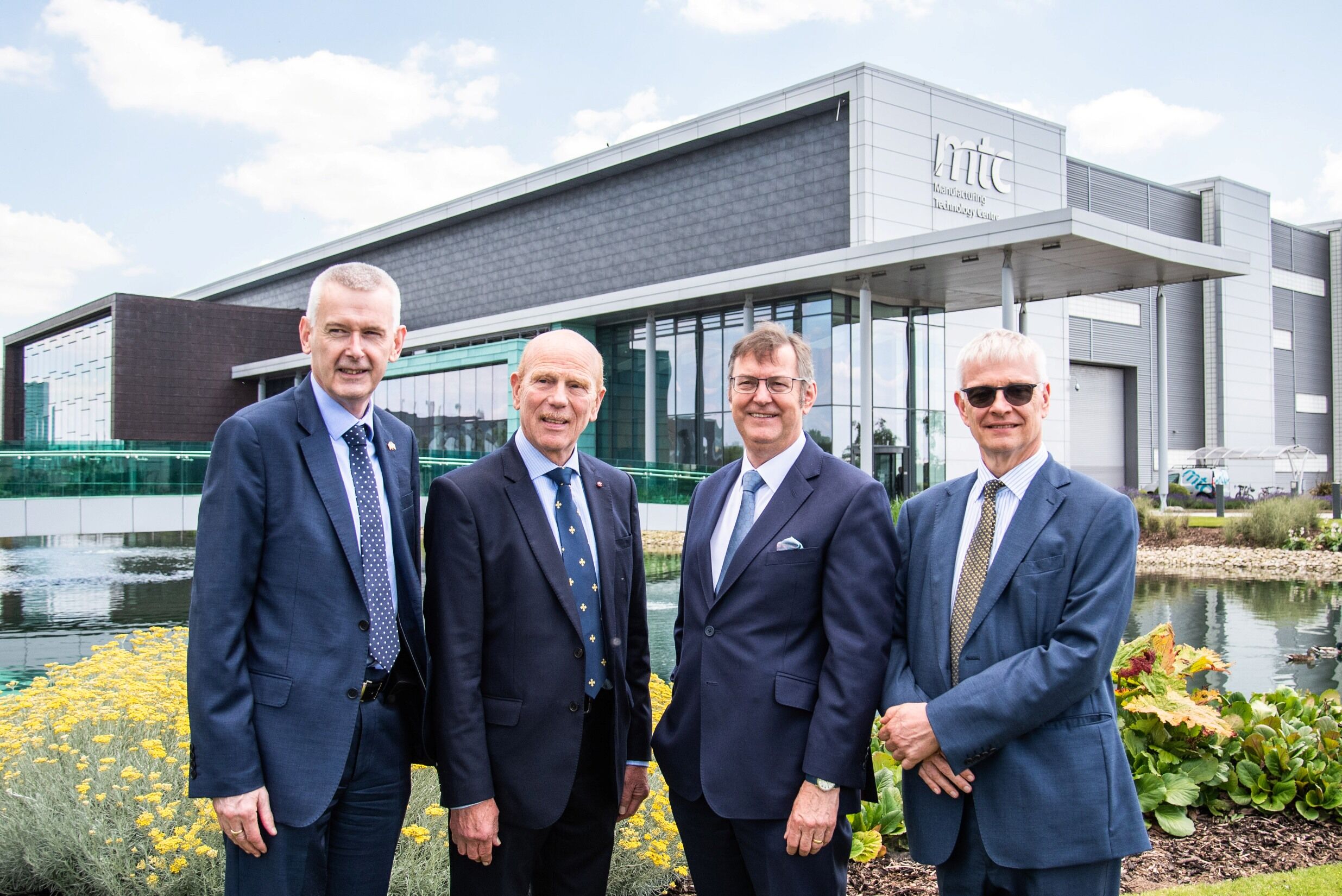 Pictured: Ambassador Adrian O'Neill, Ambassador of Ireland to the United Kingdom, IMR chairman Dr Will Barton OBE, Dr Clive Hickman, chief executive of the MTC and the British Ambassador to Ireland, Robin Barnett CMG