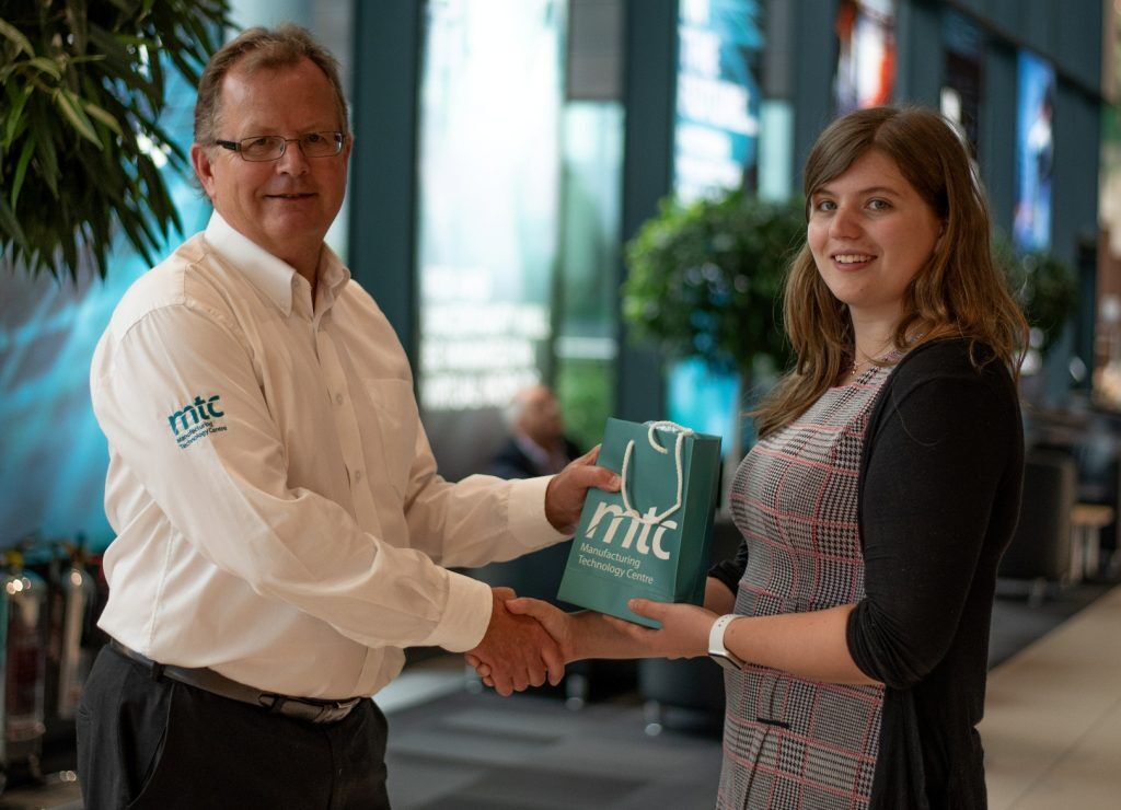 The MTC’s senior business development manager Nigel Knapp with PhD student Laurissa Havins.