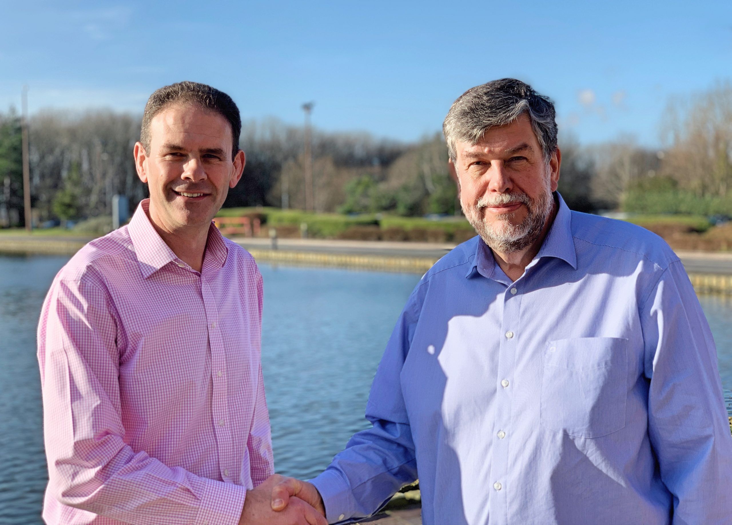 Pictured: Frank Millar (left) to become the new CEO of CPI, succeeding Nigel Perry (right), the current CEO