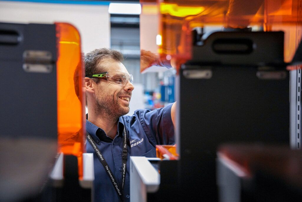 AMRC engineer at work
