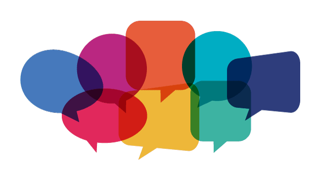 Communication speech bubbles 