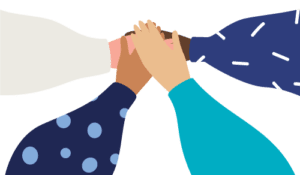 The right people - hands in the middle graphic