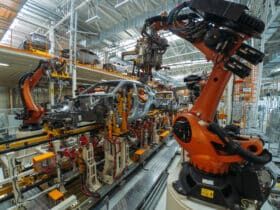 Example image of robotic car manufacturing