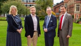 Katherine Bennett CBE, HVM Catapult CEO_ Sam Turner, HVM Catapult CTO, and incoming AMIC CEO_ Professor Ian Greer, Queen’s University vice-chancellor_ Professor Paul Maropoulos, AMIC director_