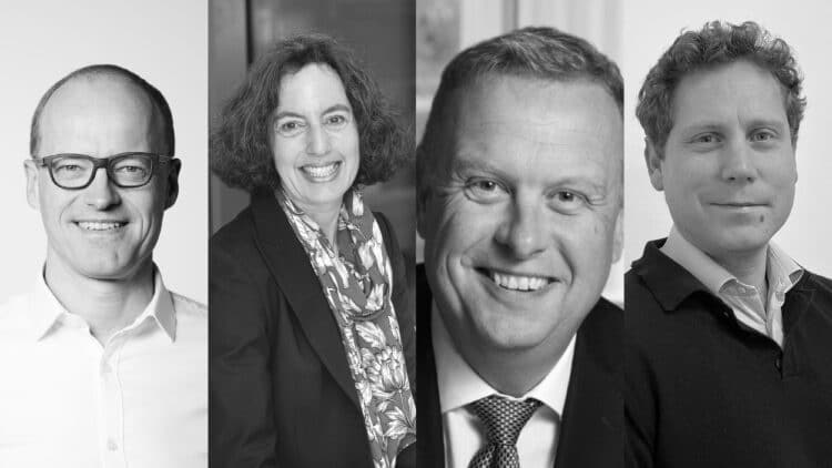 From left to right: Frank Ludwig, Mandy Calvert, Dr Peter Thompson and Rob Shaw