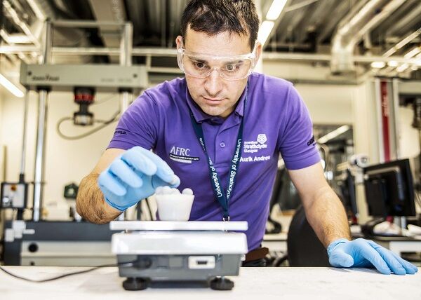 AFRC researcher at work